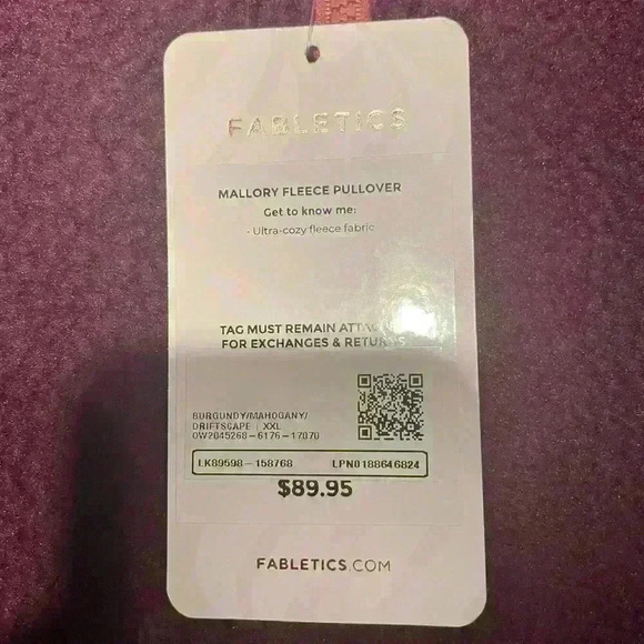 Fabletics Mallory Fleece Pullover Sherpa Sweater XXL - Picture 3 of 4